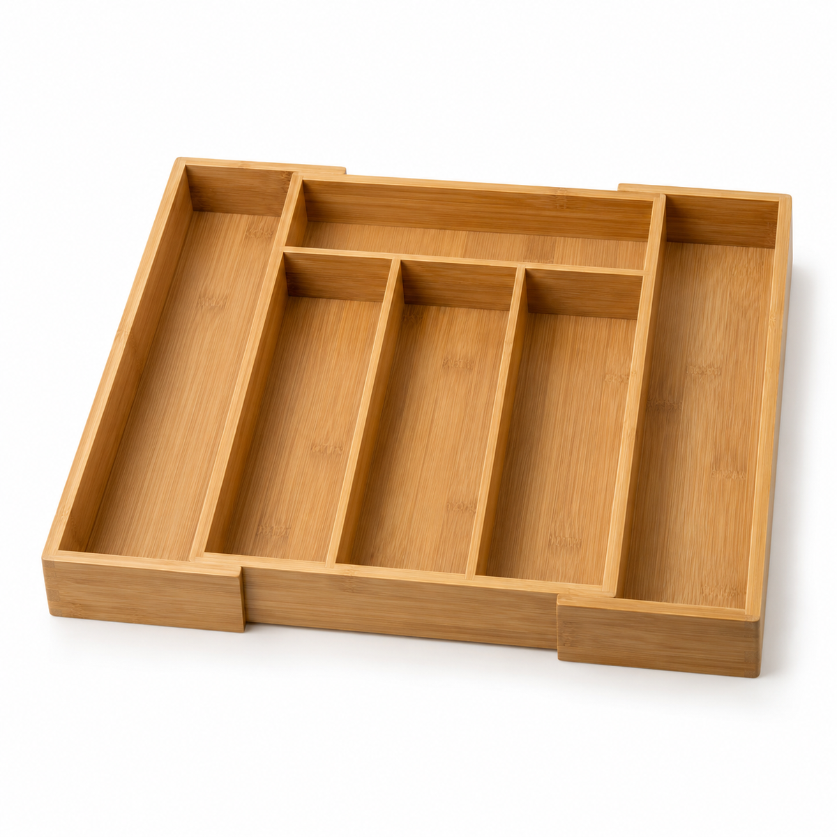 Expandable Bamboo Utensil Drawer Organizer
