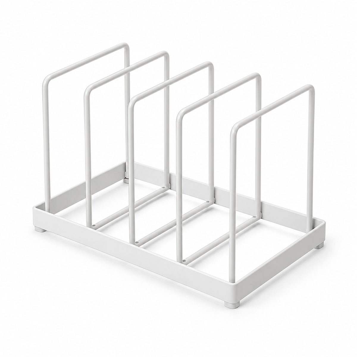 Steel Food Container Lid Organizer
