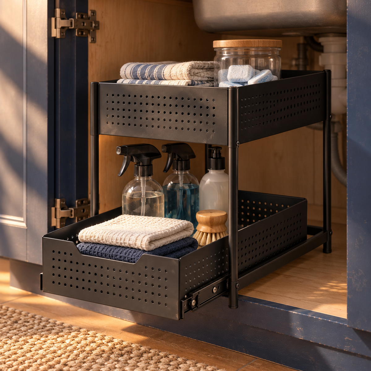 Two-Tier Pull-Out Under-Sink Organizer