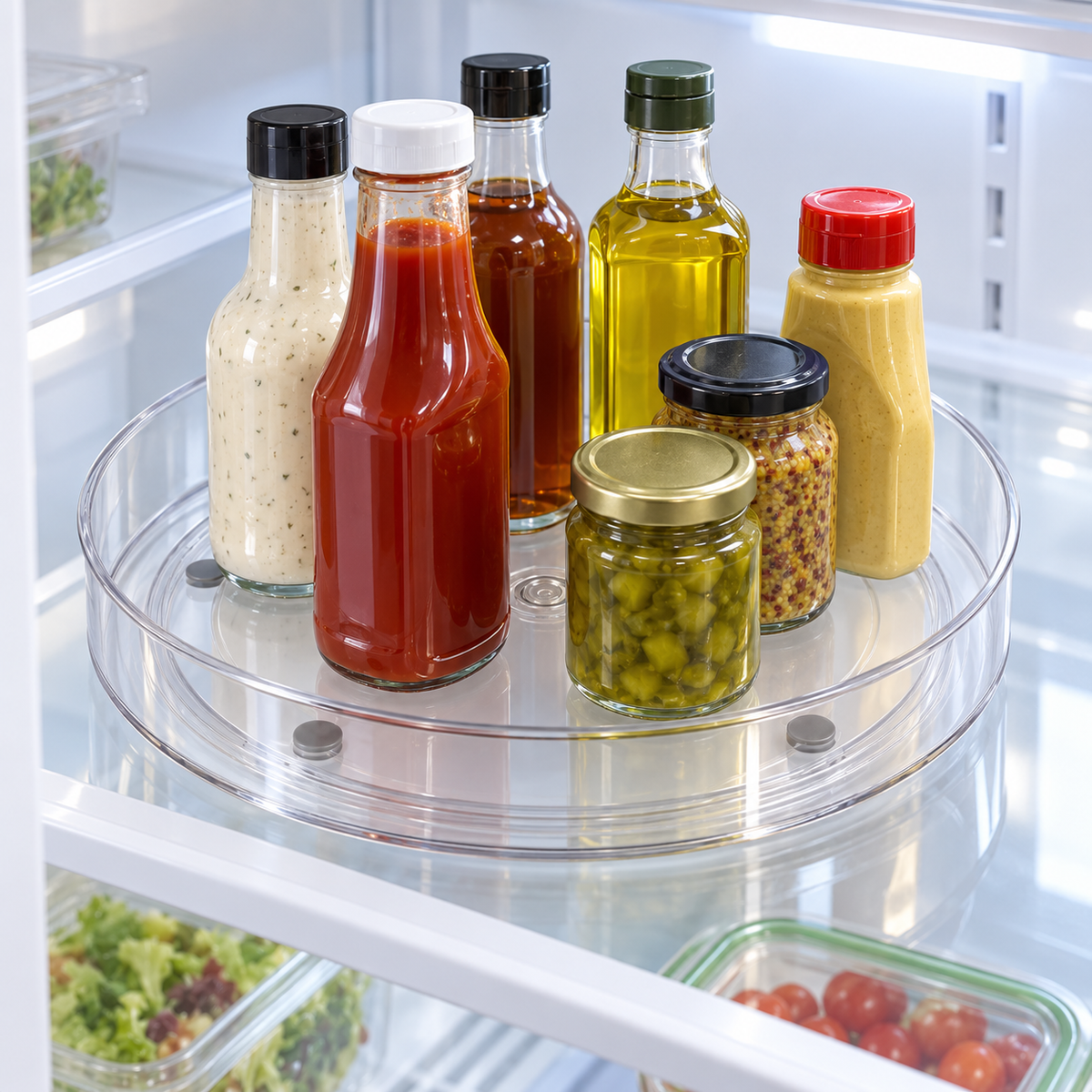Clear Rotating Lazy Susan Turntable
